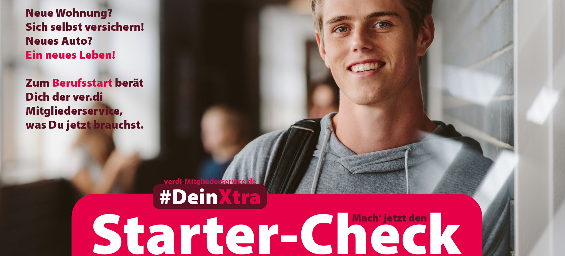 © AdobeStock: Jacob Lund Starter-Check: Zum Berufsstart berät Dich der ver.di Mitgliederservice, was Du jetzt brauchst. © AdobeStock: Jacob Lund